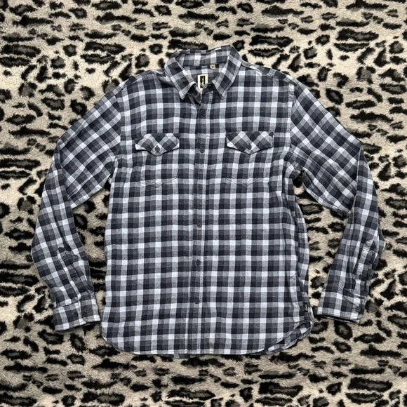 Howe Black and White Plaid Casual Shirt - Picture 1 of 7